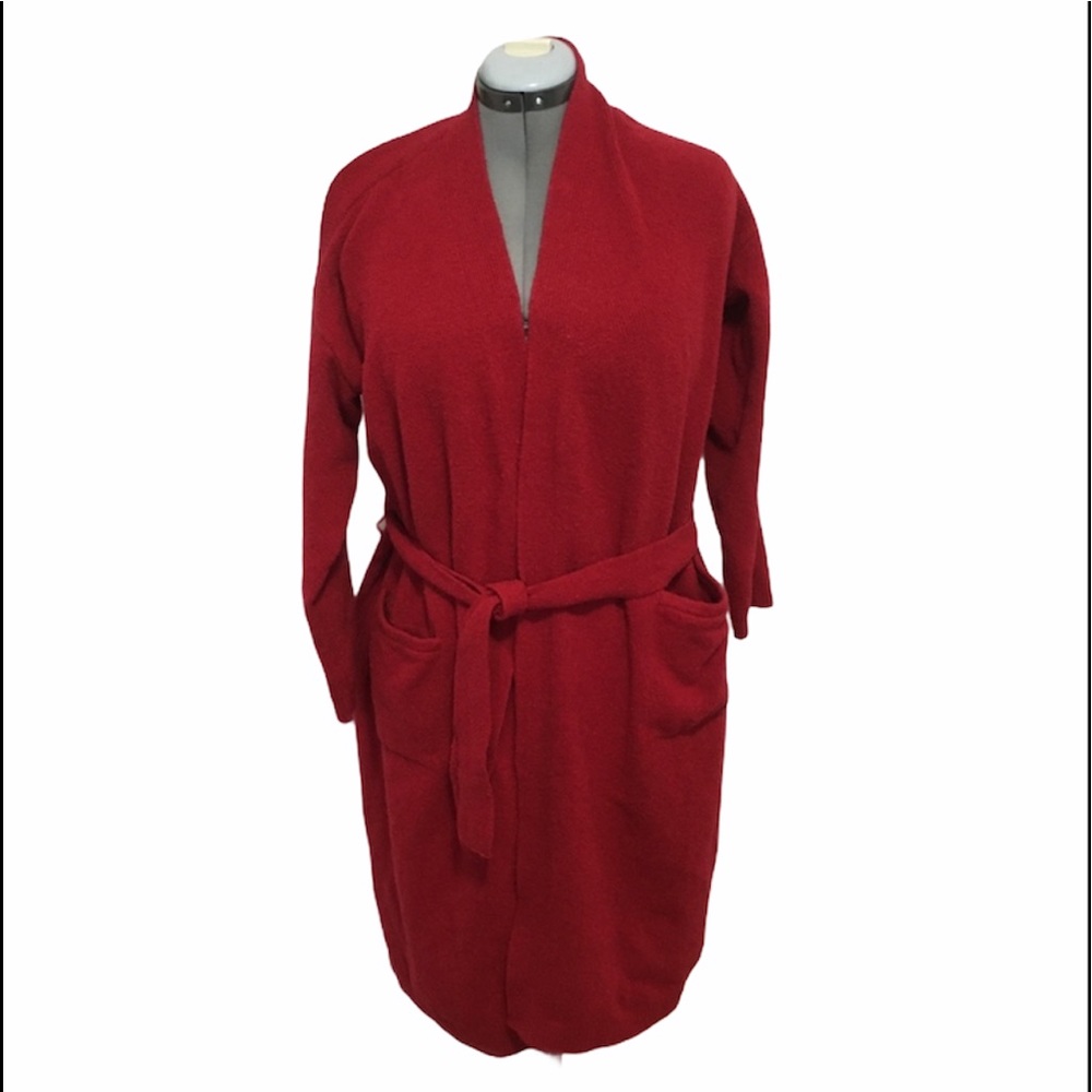 J JILL sleep true red robe